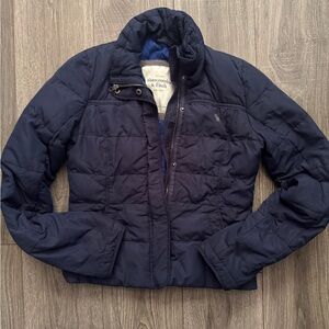 Abercrombie & Fitch kids Navy Quilted Puffer Jacket